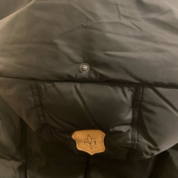 Mackage Down Parka Jacket with leather sleeves - Picture 9 of 10